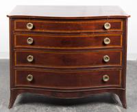 A Regency Style Chest of Drawers Height 36 3/4 x width 46 1/4 x depth 21 1/2 inches.