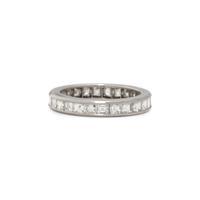 OSCAR HEYMAN, DIAMOND AND PLATINUM ETERNITY BAND