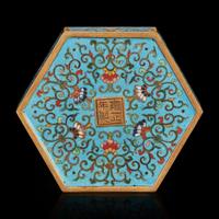 Two Chinese cloisonne boxes