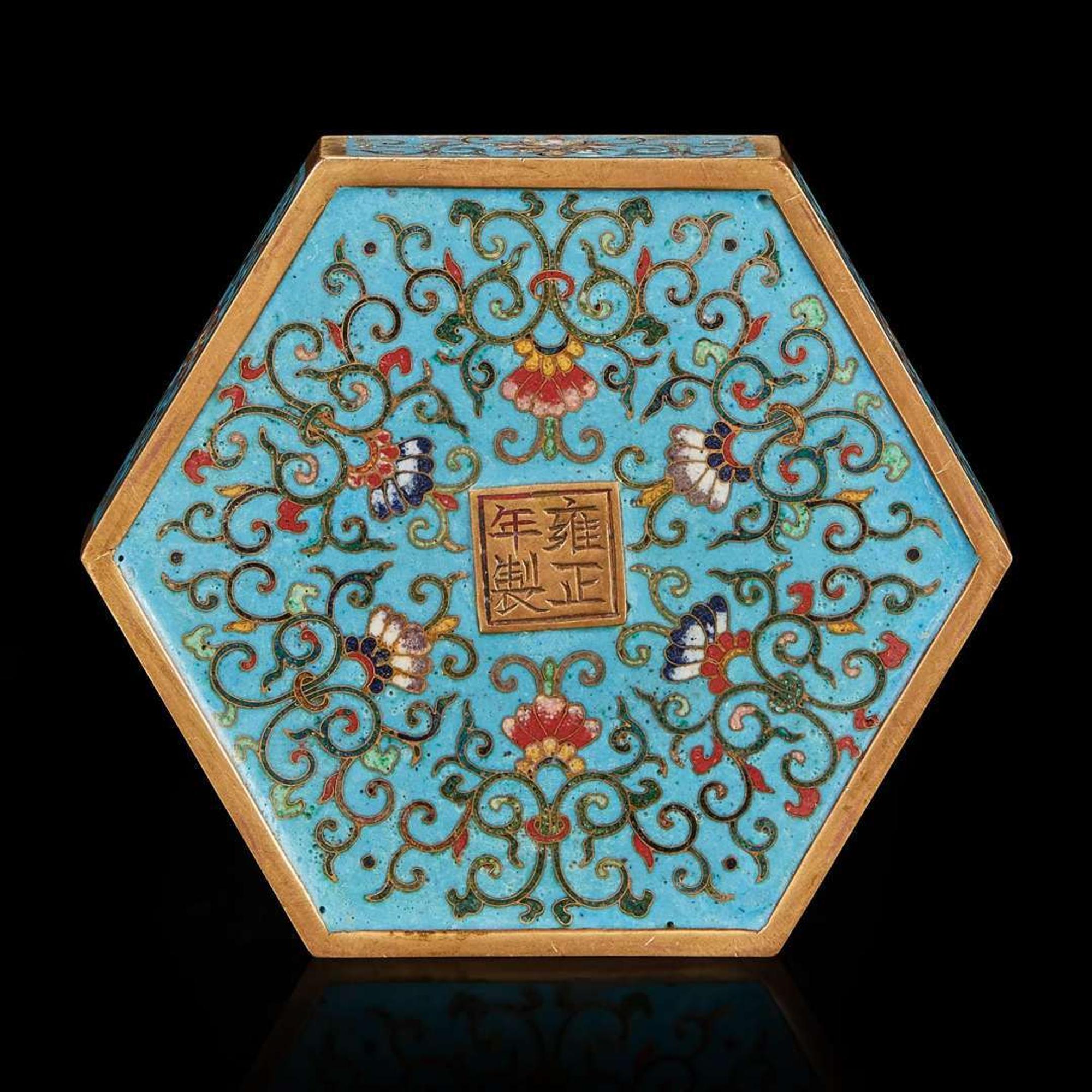 Two Chinese cloisonne boxes