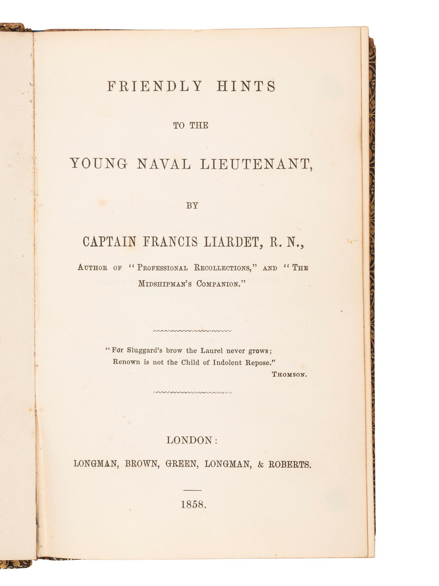[ROYAL NAVY]. A group of 3 works relating to the Royal Navy, comprising: