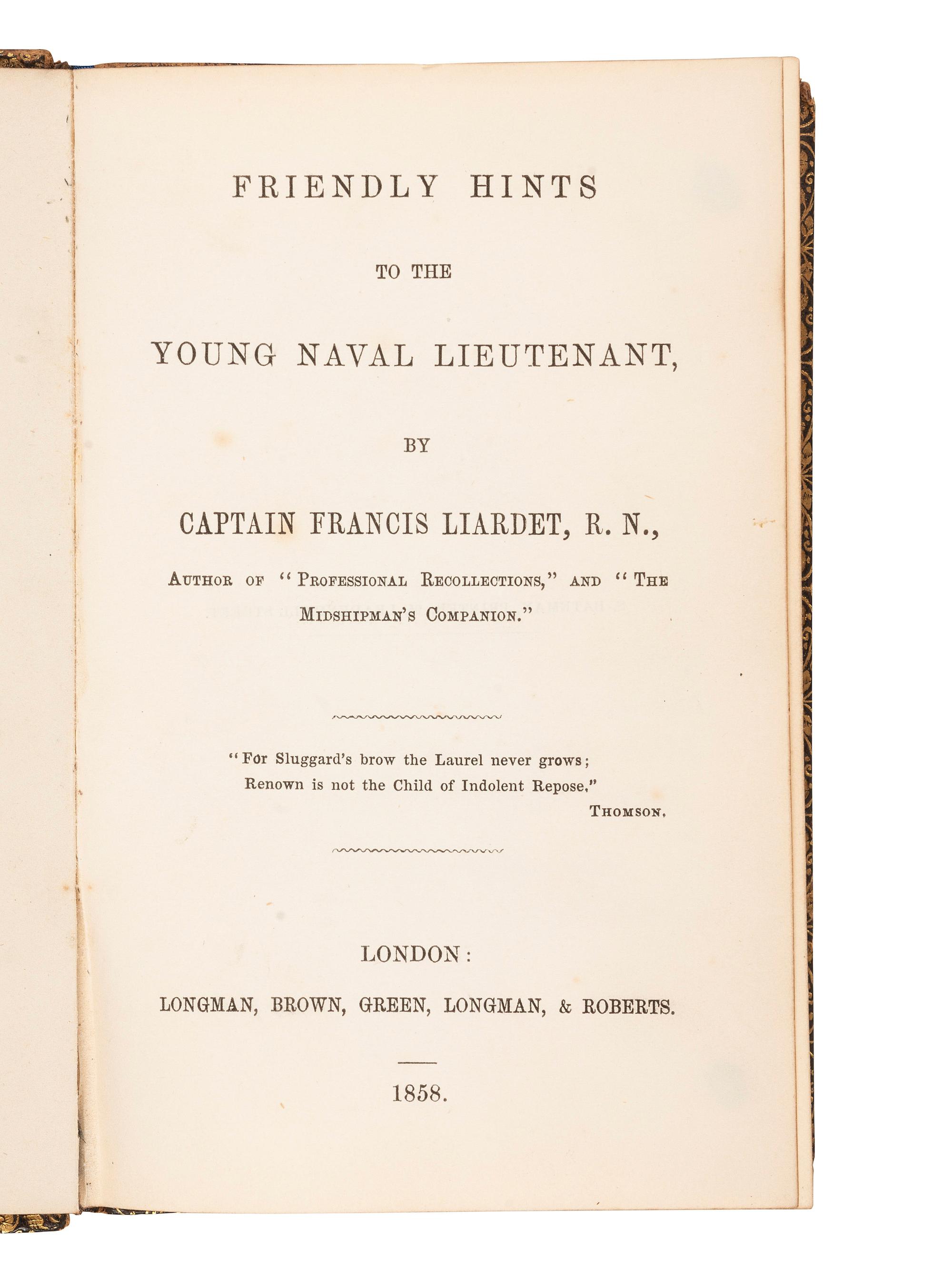 [ROYAL NAVY]. A group of 3 works relating to the Royal Navy, comprising: