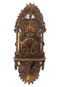 An Ottoman Carved and Parcel Gilt Turban Stand (Kavukluk) — 18th/19th Century