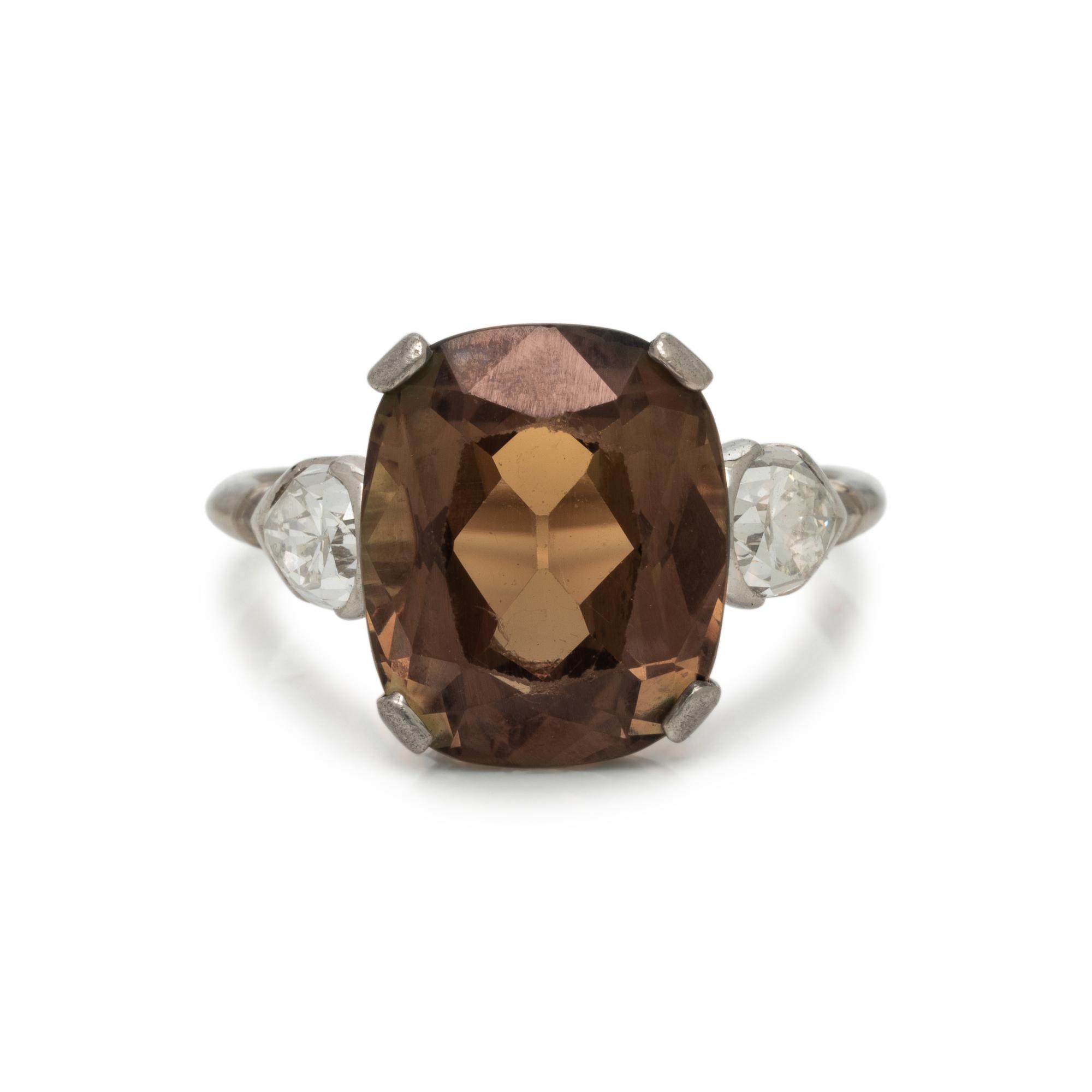 Alexandrite and Diamond Ring