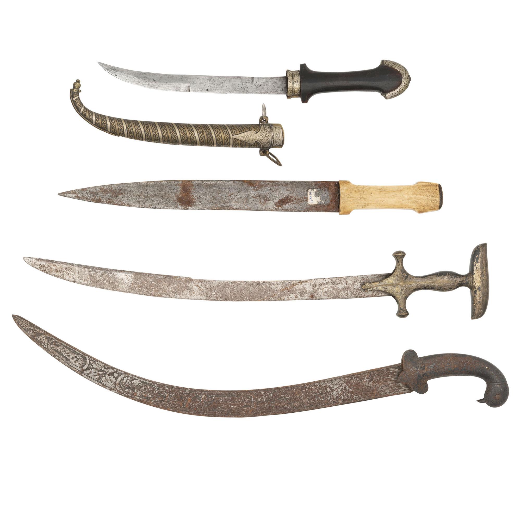 Lot of 4 Islamic Edged Weapons