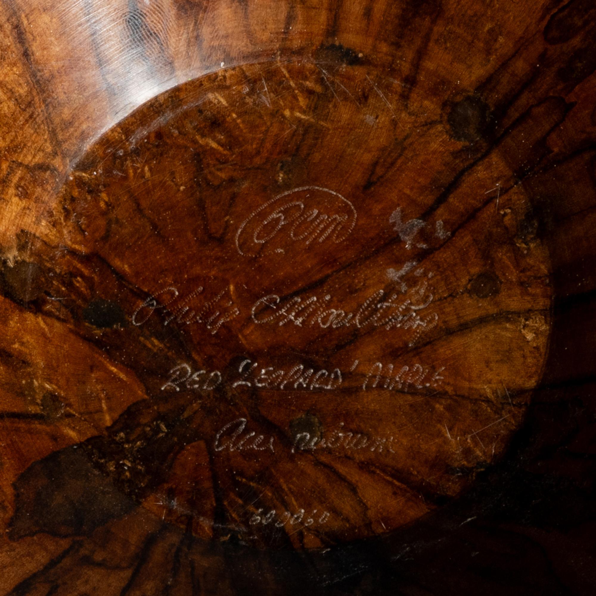 Turned wood vessel