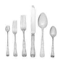 A Tiffany and Co. Wave Edge Silver Flatware Service