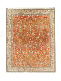 A Tabriz Animal Wool Carpet — 20TH CENTURY