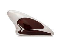 A Modernist Sterling Silver and Enamel Brooch, Henning Koppel for Georg Jensen,