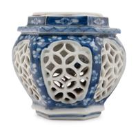 Four Japanese Blue and White Porcelain Articles