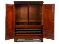 A Russian Brass Mounted Mahogany Armoire