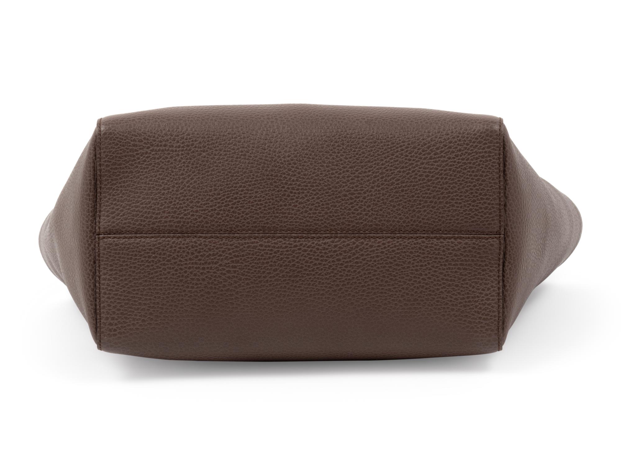 Gucci Brown Leather Swing Tote Bag, 2014
