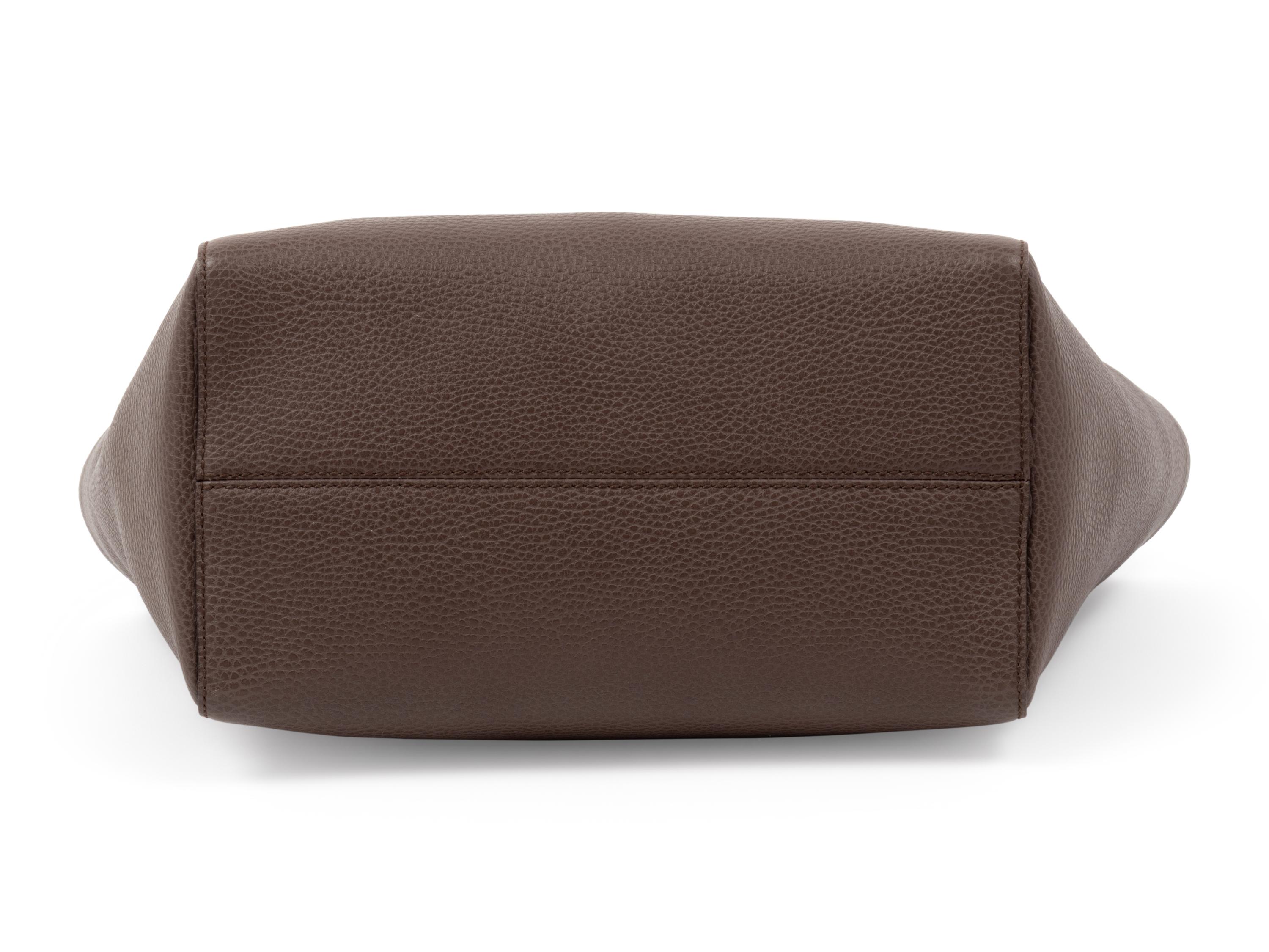 Gucci Brown Leather Swing Tote Bag, 2014