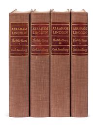 [LINCOLN] -- SANDBURG, Carl (1878-1967). Abraham Lincoln: The War Years . New York: Harcourt, Brace & Company, 1939.