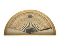 Five French Painted Fans in Giltwood Frames — 18TH/19TH CENTURY