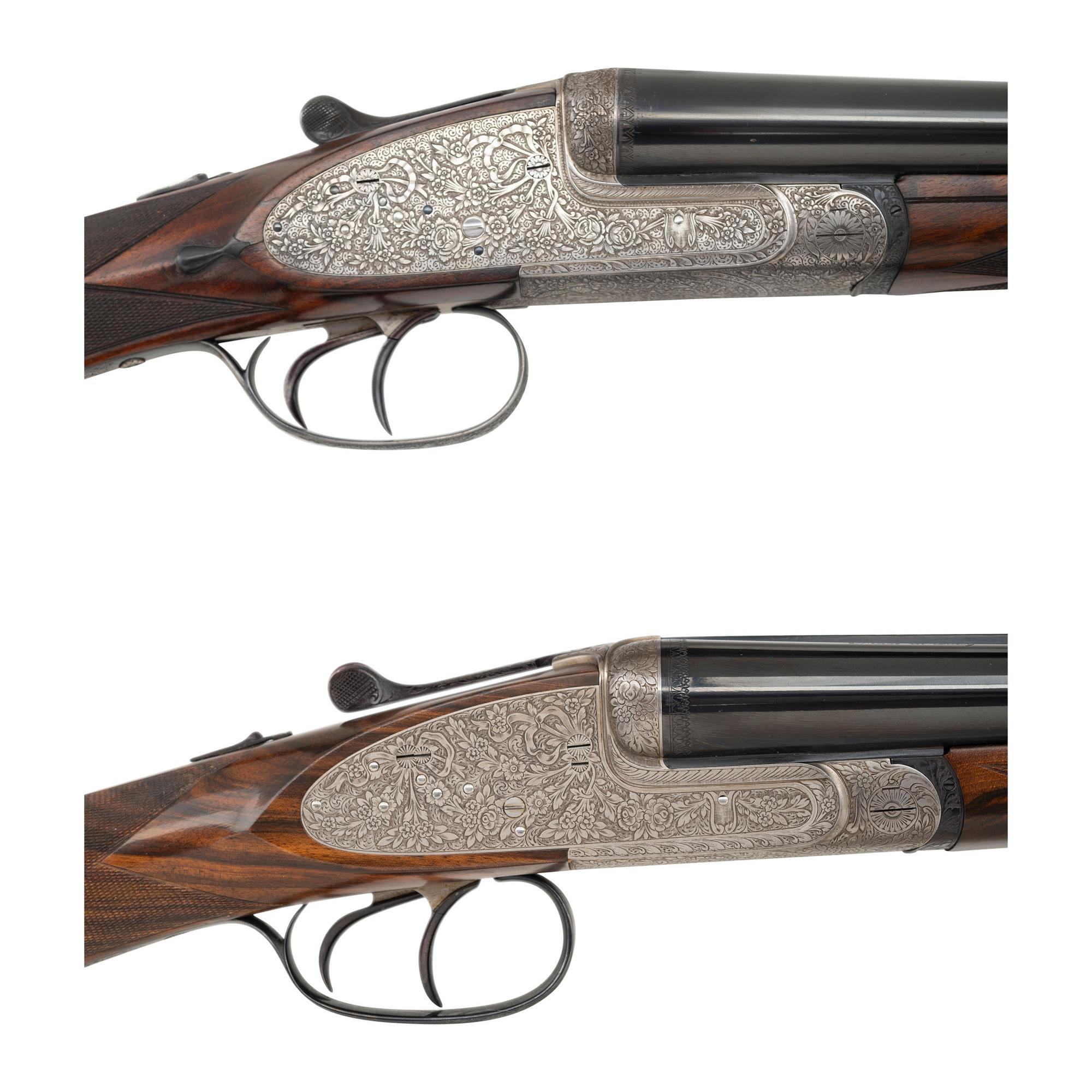 *Pair of Vincenzo Bernardelli "Holland V.B. Inciso" 12 Gauge SxS Shotguns
