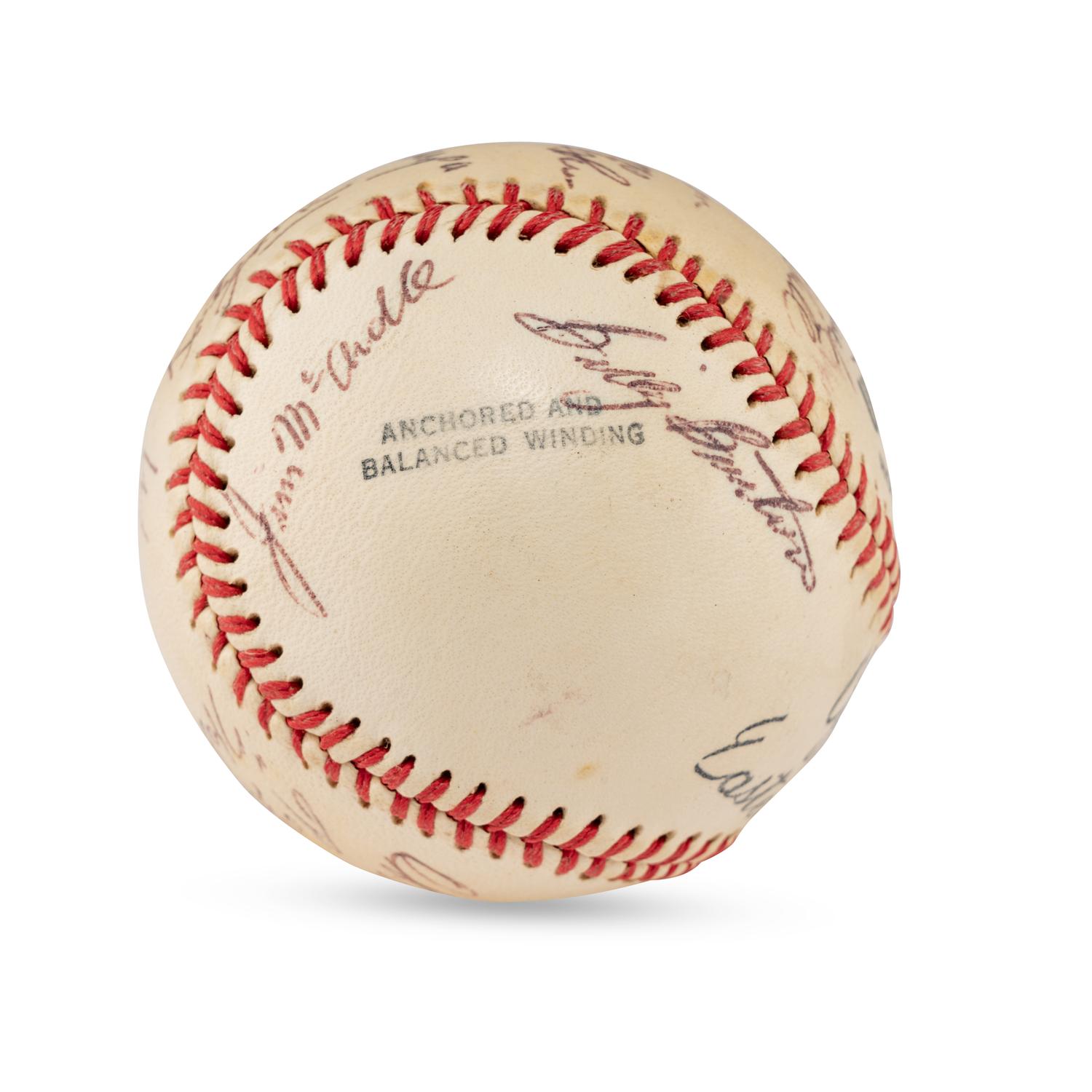 A 1955 Allentown Cardinals Team Signed Autograph Baseball
