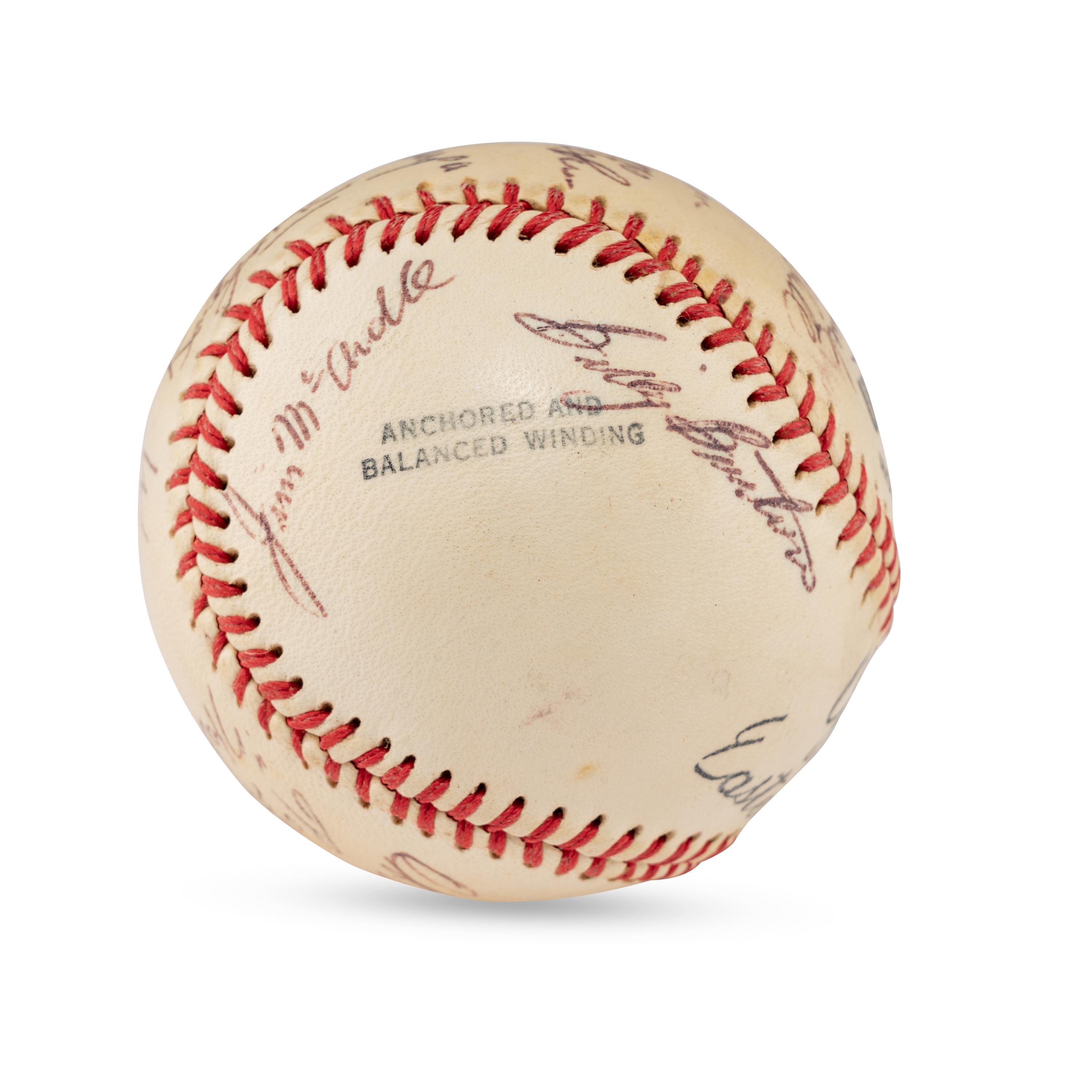 A 1955 Allentown Cardinals Team Signed Autograph Baseball