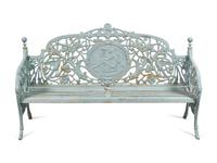 A Pair of Coalbrookdale Style Cast Iron Benches
