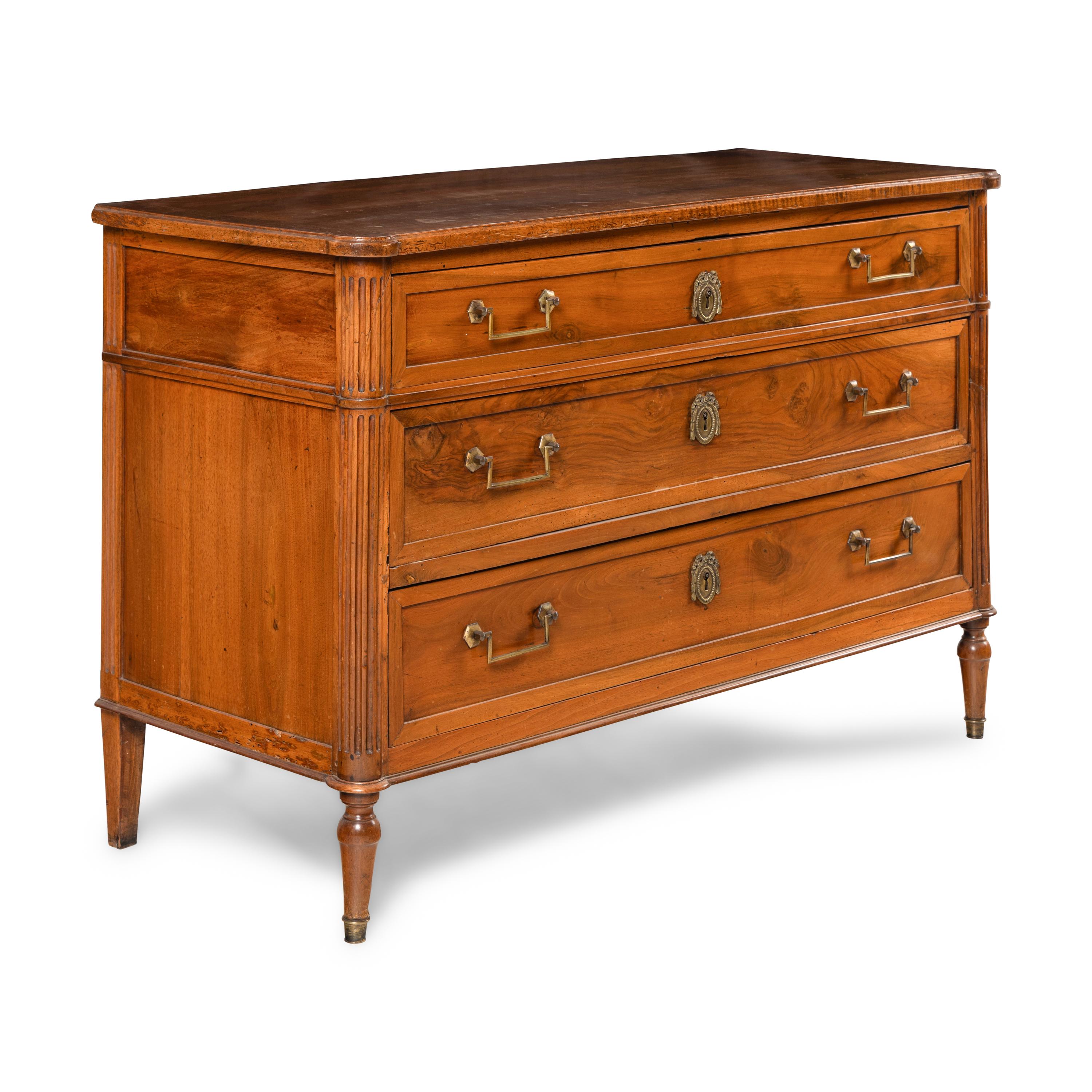 A Directoire Walnut Commode