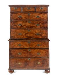A George II Walnut Chest-on-Chest
