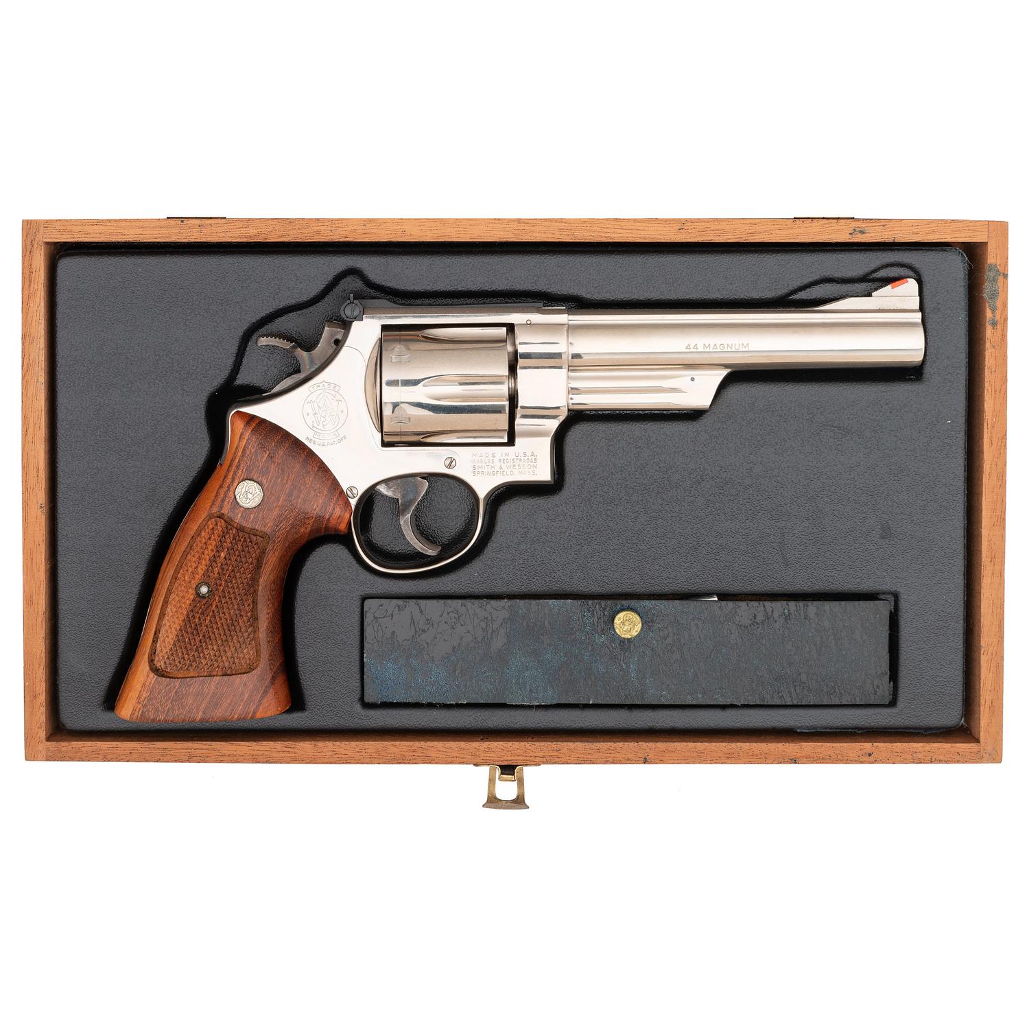 *6" Nickel Smith & Wesson Model 29-2 in Box with Accessories