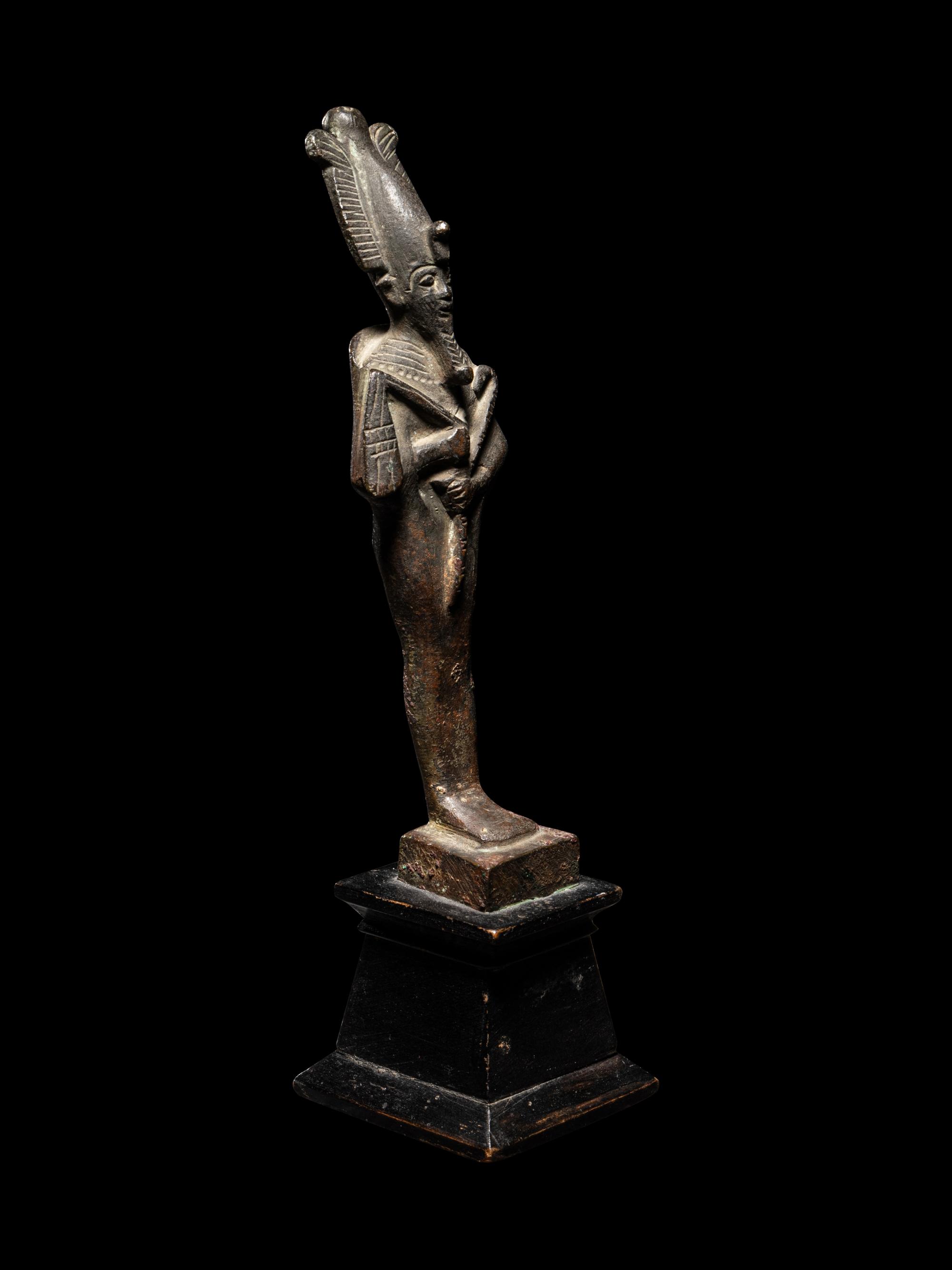 An Egyptian Bronze Osiris