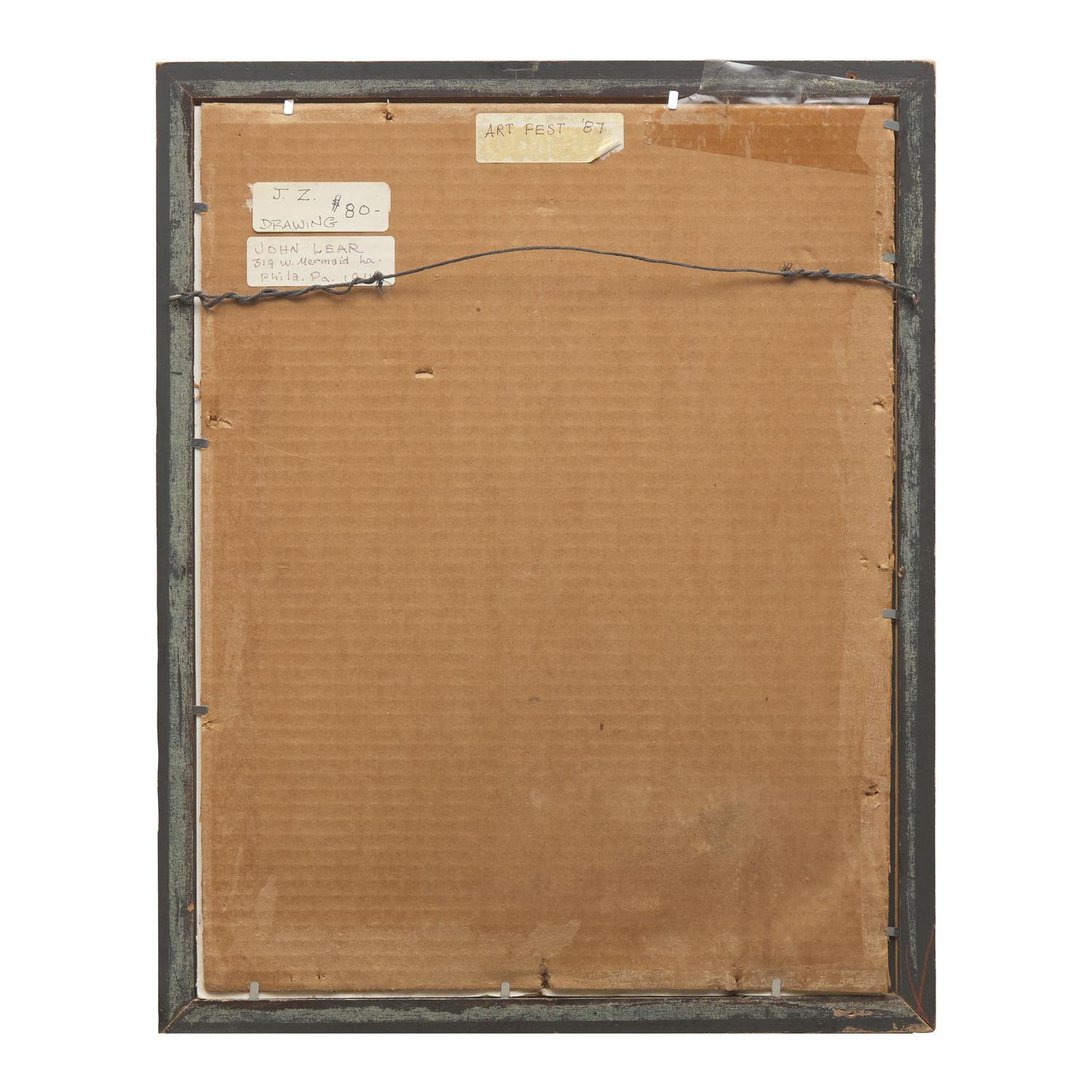 John B. Lear (American, 1910-2008) — Drawing of J.Z. , 1988