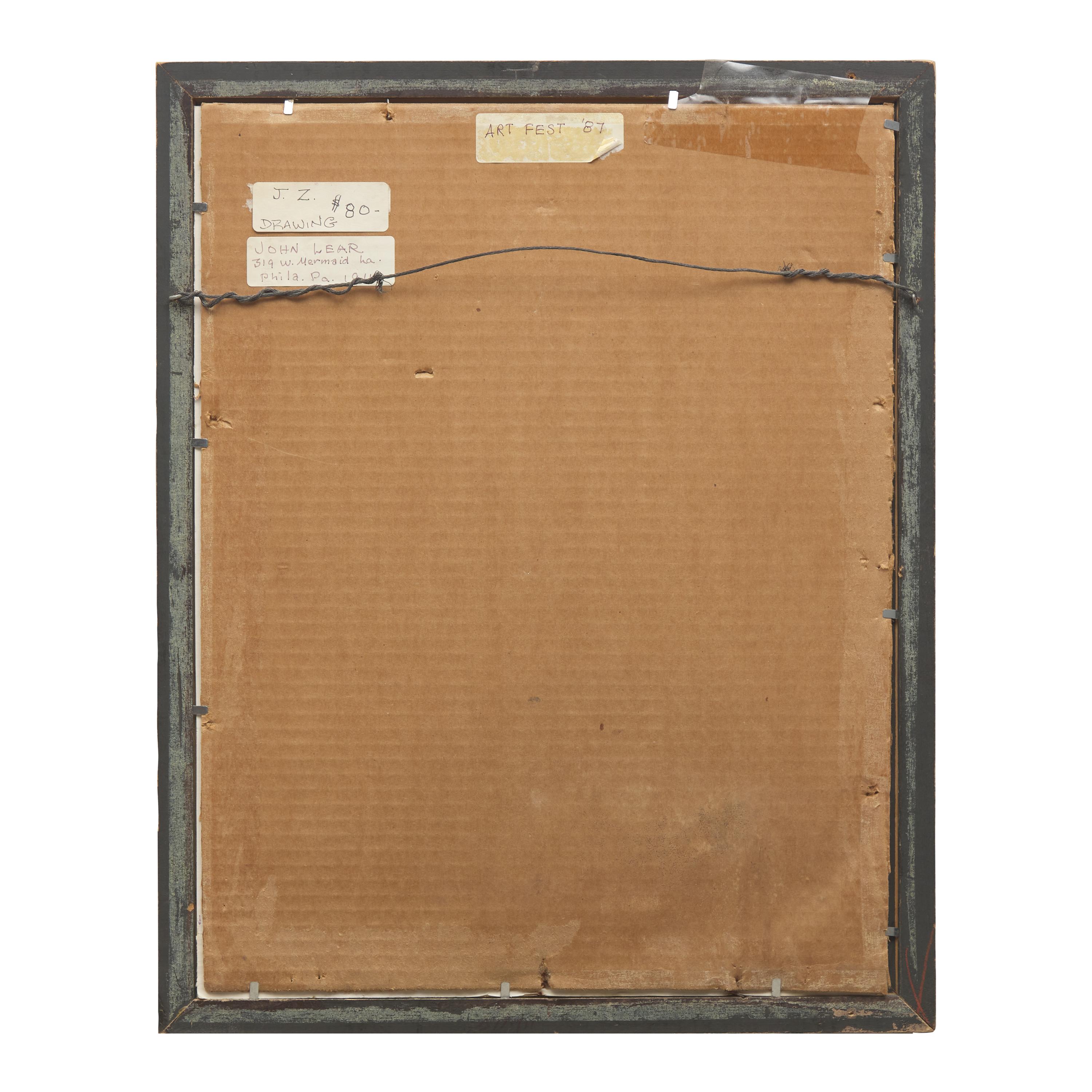John B. Lear (American, 1910-2008) — Drawing of J.Z. , 1988
