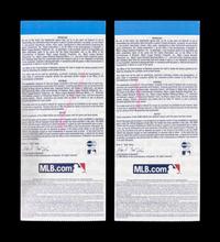 A Pair of Chicago White Sox vs. Houston Astros 2005 World Series Game One Ticket Stubs