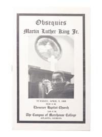 [KING, Martin Luther, Jr. (1929-1968)]. Obsequies Martin Luther King Jr. [Atlanta]: n.p., 1968.