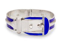 GUCCI, BELT MOTIF BANGLE BRACELET