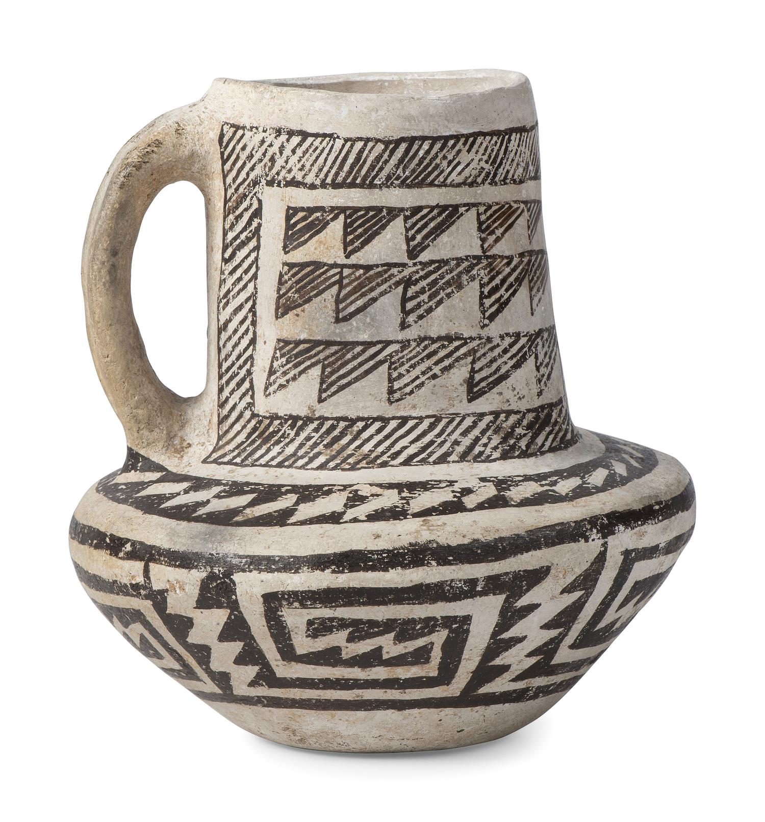 Ancestral Pueblo, Chaco Black-on-White Pitcher
