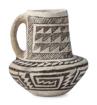 Ancestral Pueblo, Chaco Black-on-White Pitcher