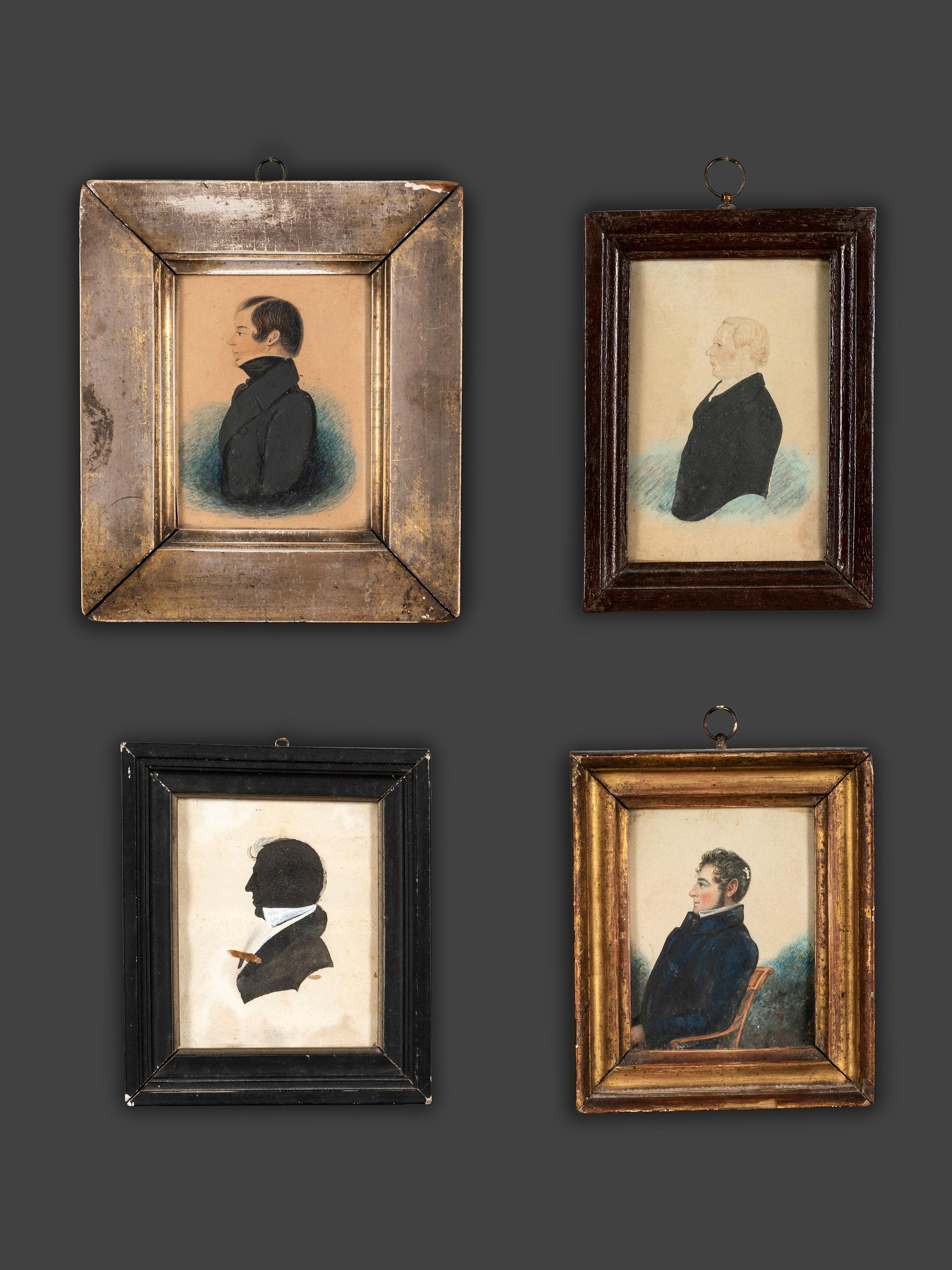 Eleven Watercolor Portraits of Gentleman