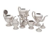 A Sanborns Silver Six-Piece Tea and Coffee Service