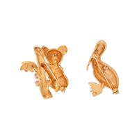 COLLECTION OF YELLOW GOLD AND DIAMOND ANIMAL BROOCHES
