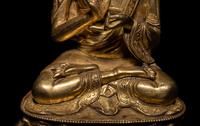 A Sino-Tibetan Gilt Bronze Seated Figure of Buddha Shakyamuni