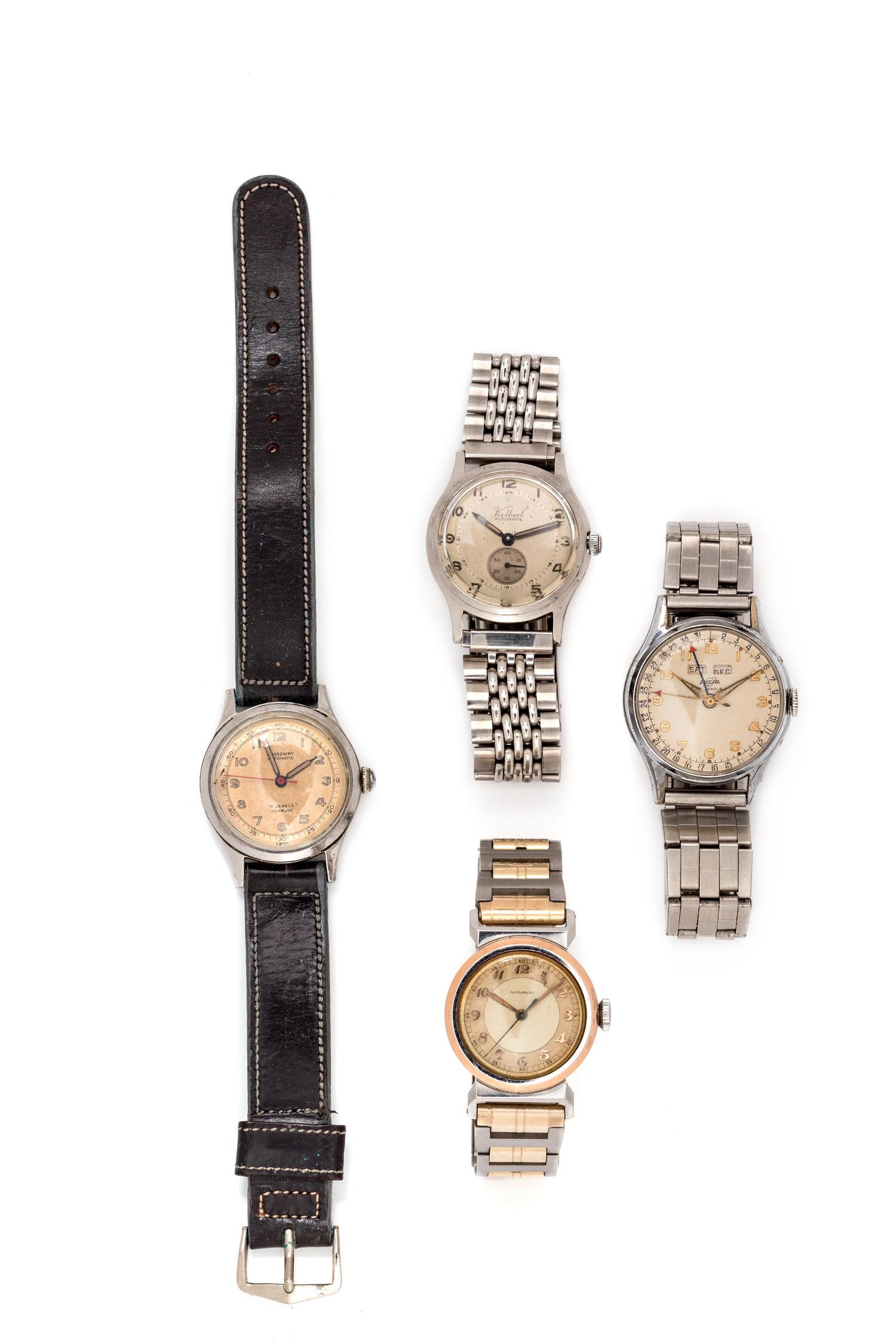 A Collection of Stainless Steel Wristwatches,