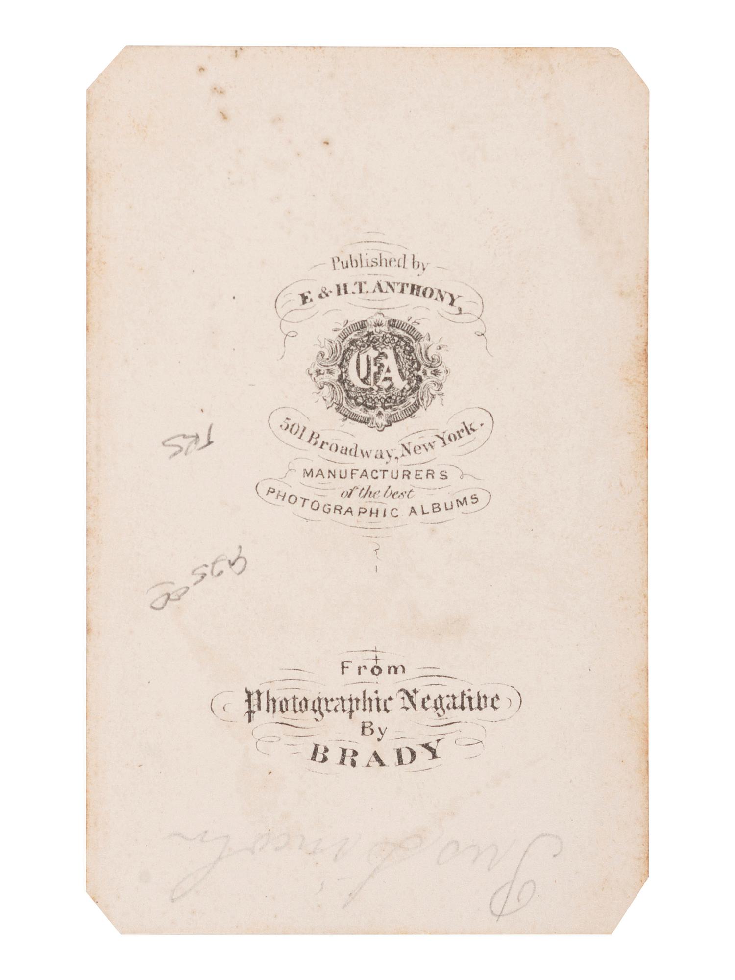 [LINCOLN, Abraham (1809-1865)]. A group of 3 CDVs of Abraham Lincoln, highlighted by portrait taken by Alexander GARDNER.