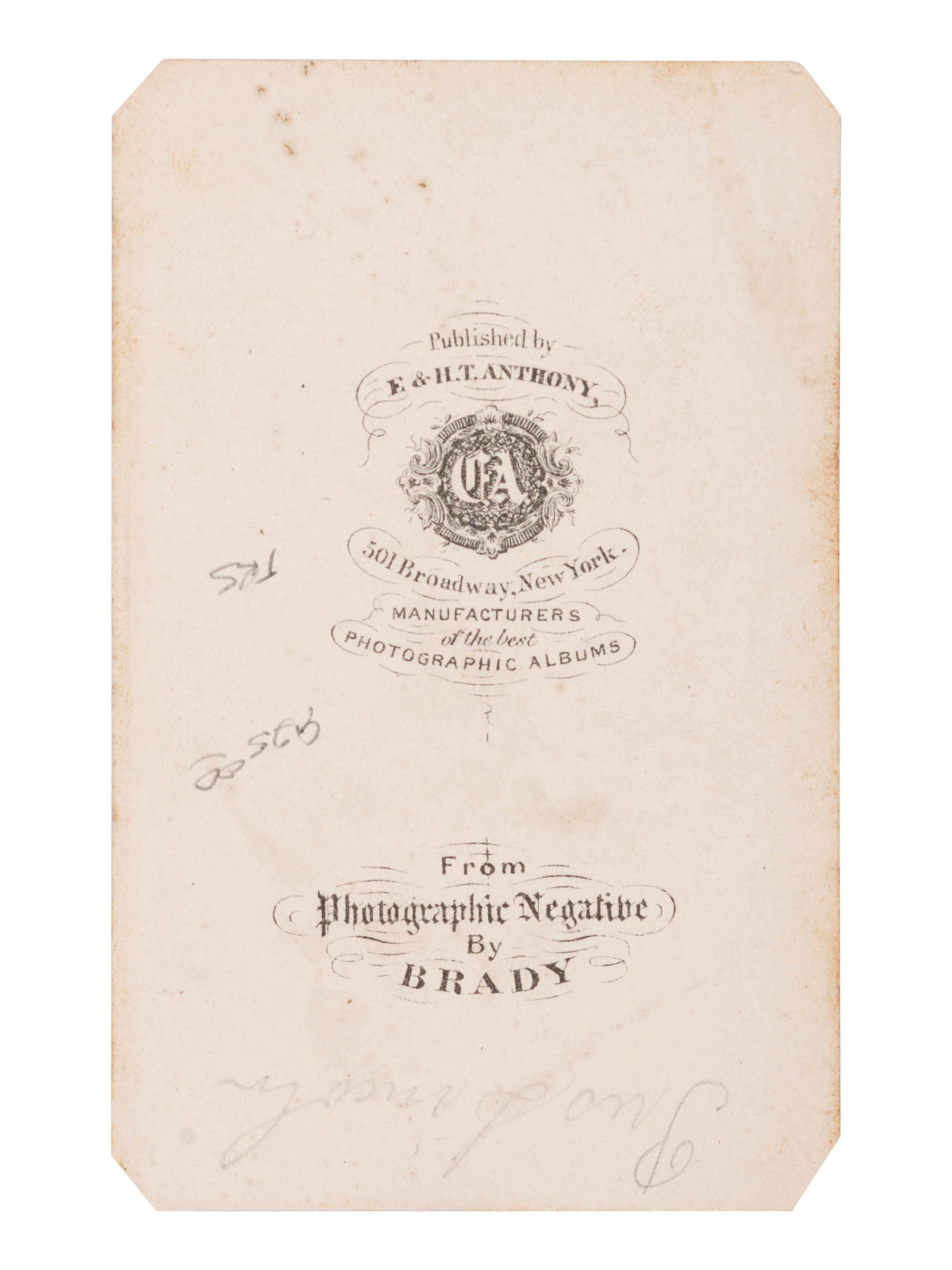 [LINCOLN, Abraham (1809-1865)]. A group of 3 CDVs of Abraham Lincoln, highlighted by portrait taken by Alexander GARDNER.