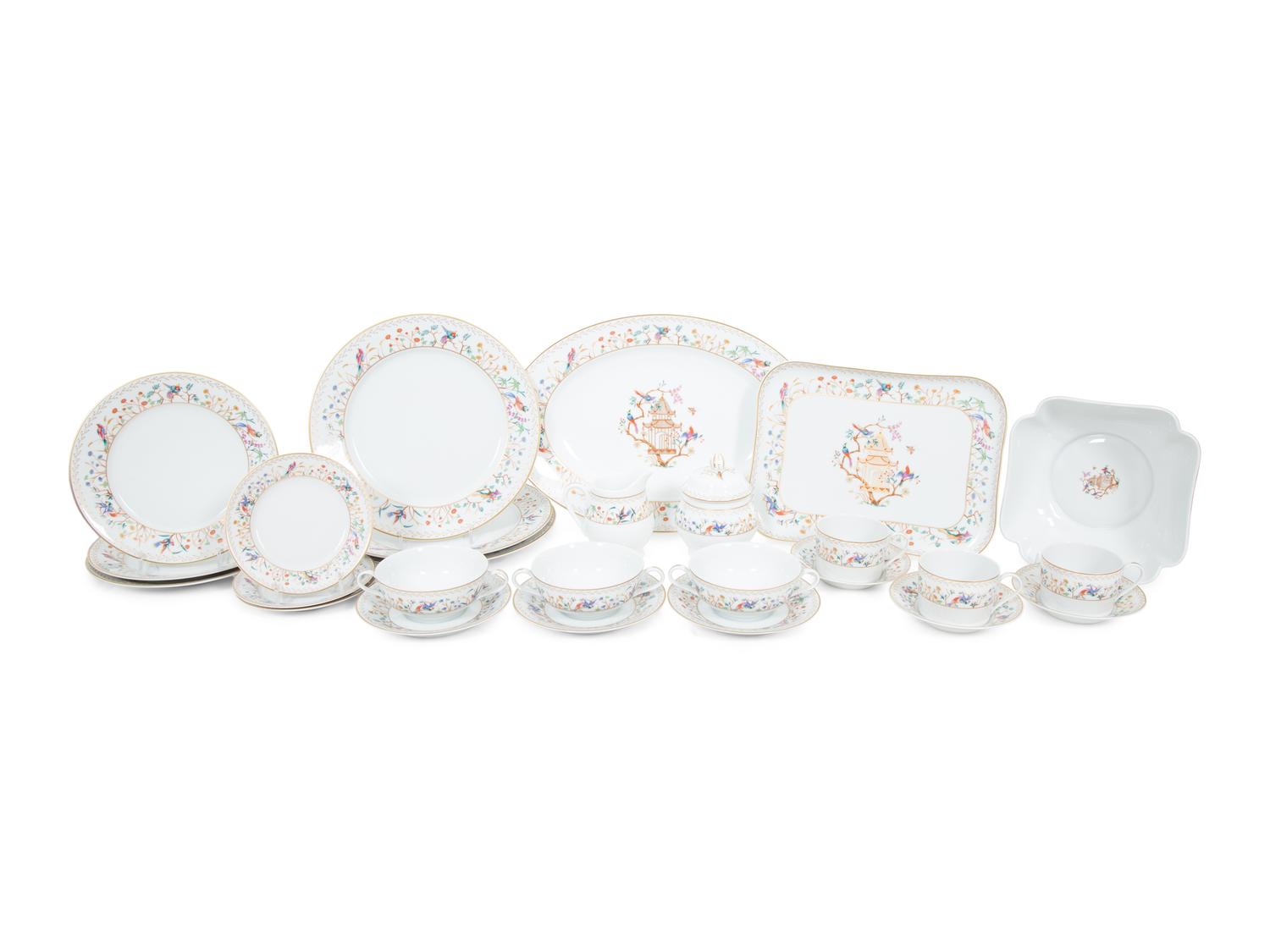 An Extensive Limoges for Tiffany and Co. Porcelain Dinner Service