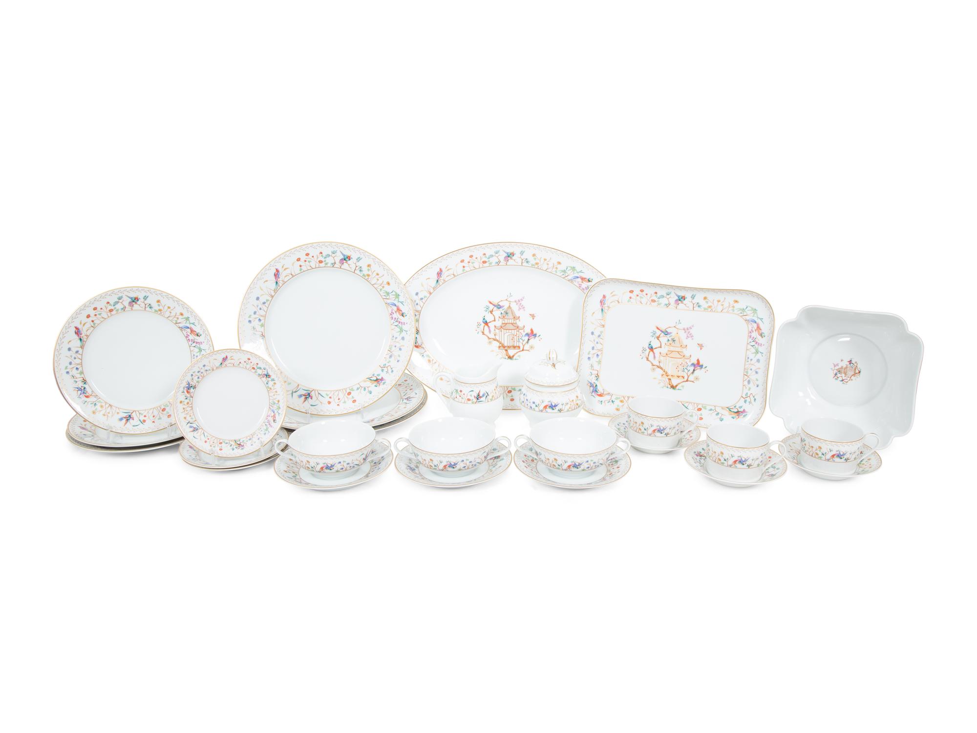 An Extensive Limoges for Tiffany and Co. Porcelain Dinner Service