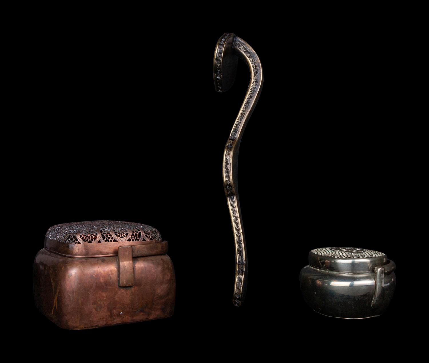 Three Chinese Metal Scholar's Objects