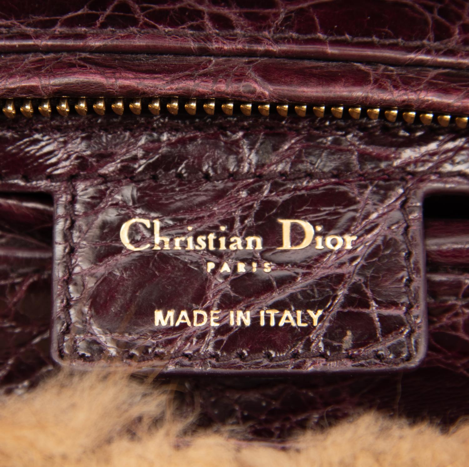 Christian Dior Brown Mink Small Lady Dior Bag, 2011