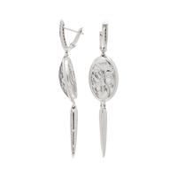 STEPHEN WEBSTER, WHITE GOLD, HEMATITE, AND DIAMOND EARRINGS