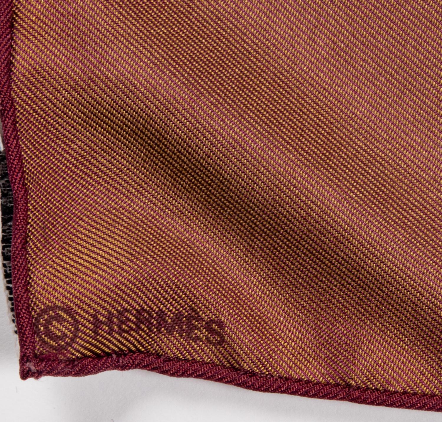 Seven Designer Scarves: Two Gucci, One Jean Paul Gaultier, Two Must de Cartier, One Hermès, One Christian Dior