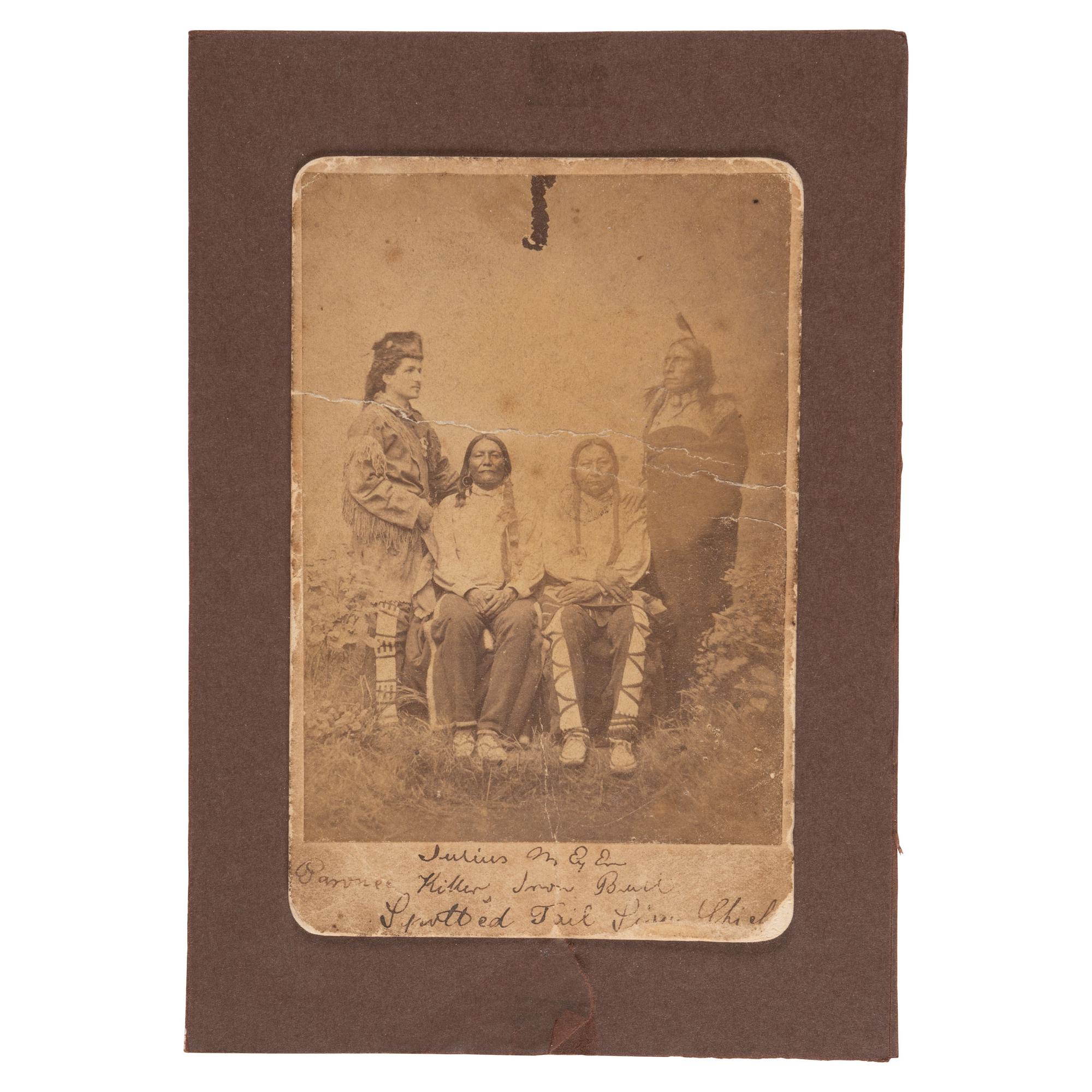 Indian Trader and Interpreter Julius Meyer and Sioux Chiefs, incl. Pawnee Killer, Iron Bull, and Spotted Tail