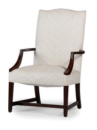 A Federal Carved Mahogany Lolling Chair
