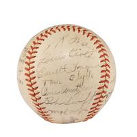 A 1943 Philadelphia Athletics Team Signed Autograph Baseball Featuring Connie Mack (Beckett Authentication Services)